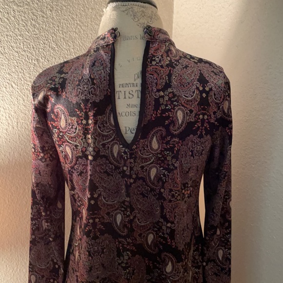 Multi color boho dress, crushed velvet style. - Picture 6 of 7